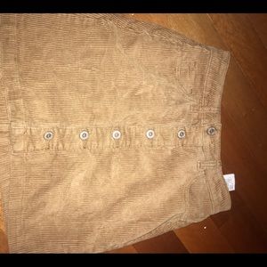 Brown corduroy hollister skirt